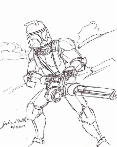 Star Wars Clone Trooper Coloring Pages at GetColorings.com | Free printable colorings pages to