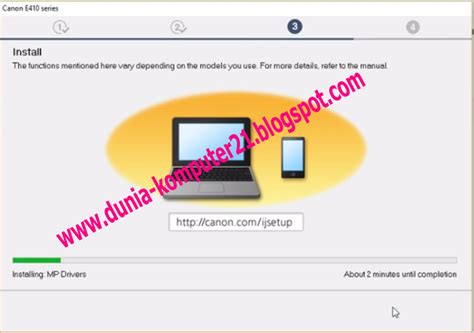 When the usage agreement screen appears, read the contents, and then click continue. Cara instal printer canon pixma e410 - Dunia Komputer