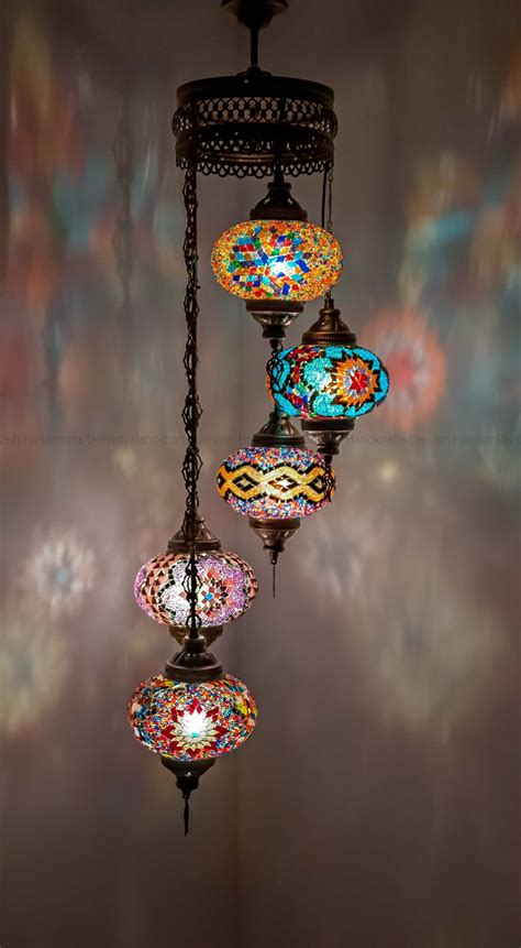 Innenraum Beleuchtung Turkish Moroccan Glass Mosaic Hanging Ceiling