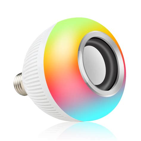 12w Rgb White Led Bluetooth Bulb Light Speaker Smart Music Play Lamp