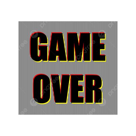 Game Over Clipart Vector Game Over Screen In Video Games Png Game Over Game Consept Black