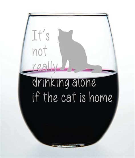 29 Products That Ll Probably Make Cat Owners Laugh Out Loud Stemless Wine Glass Wine Glass