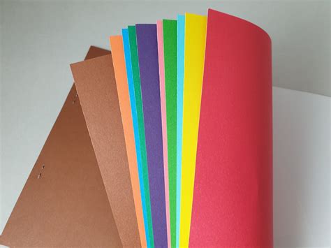A4 Colored Cardboard 10 Sheets 10 Colors 140 Gsm Lively Paper Creations