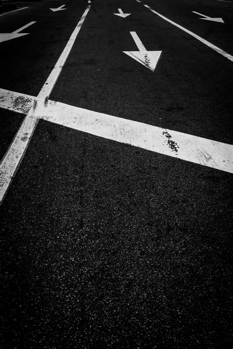 Download Wallpaper 1955x2925 Road Marking Bw Asphalt Hd Background