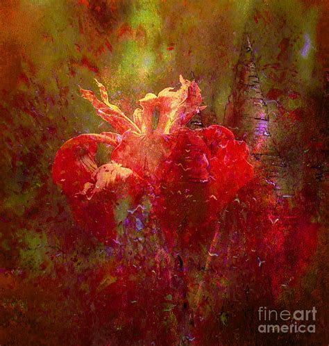 Glorious Abstract Iris Mixed Media By Beverly Guilliams Fine Art America