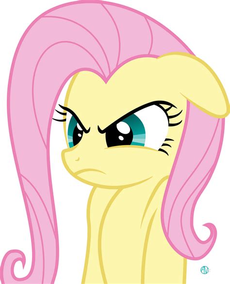 Mad Fluttershy Vector By Arifproject On Deviantart