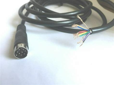 Grey Color 8 Pin Mini Din Plug Breakout Cable For Yaesu Kenwood 5 Ft