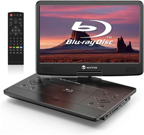 Wonnie 169 Portable Blu Ray Dvd Player With 141 1080p Full Hd Large