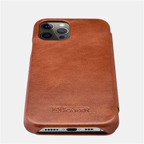 Iphone 12 Pro Max Curved Edge Vintage Folio Case Leather Cases For Iphone