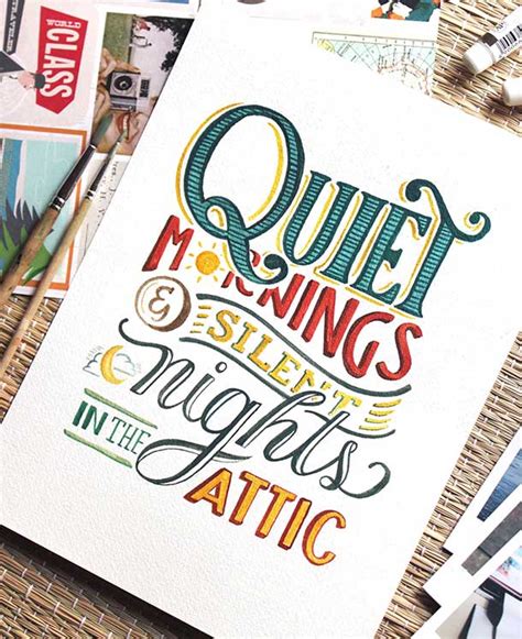 35 Beautiful Inspiring Ink And Watercolor Hand Lettering Projects By