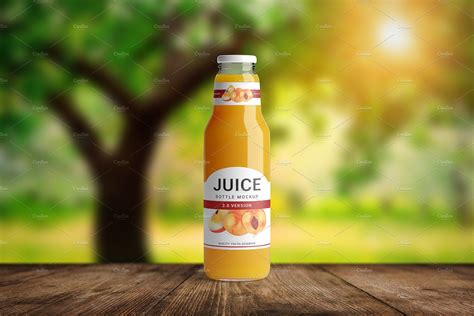 Juice Bottle Mockup | Bottle mockup, Bottle, Juice bottle