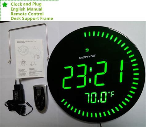 Besides, electric models need a strategic location near an outlet while battery operated models can this 9.5″ large digital clock from acurite is one of the interesting time devices in the modern era. 3D Beautiful Circular Large Led Digital Wall Clock Modern ...