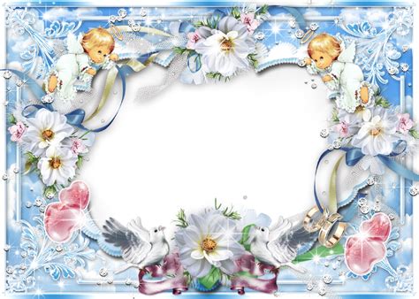 Wedding Photo Frame With Angelspng 1280×914 Pictures Pinterest