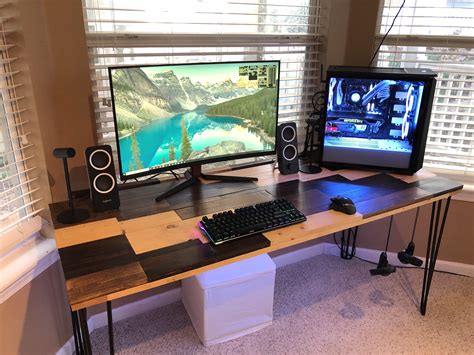 Built A Custom Desk For My Custom Pc Rbattlestations