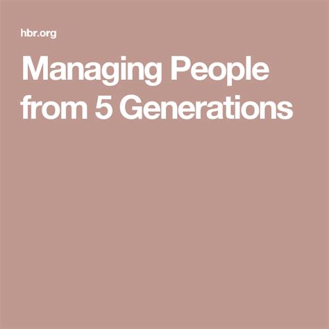 Managing People From 5 Generations Managing People Generations In
