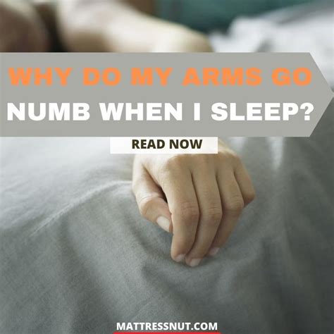 why do my arms go numb when i sleep find out the reasons