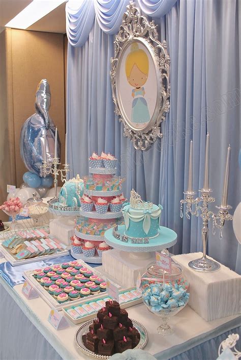 Everything requested by the mom in here and they super duper. Cinderella Dessert Table | Cinderella birthday party ...
