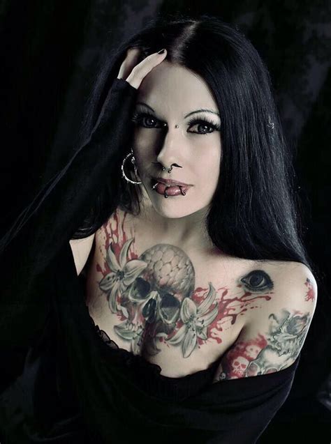 Pin By Mel On Goth Girls Girl Tattoos Goth Beauty Goth Women