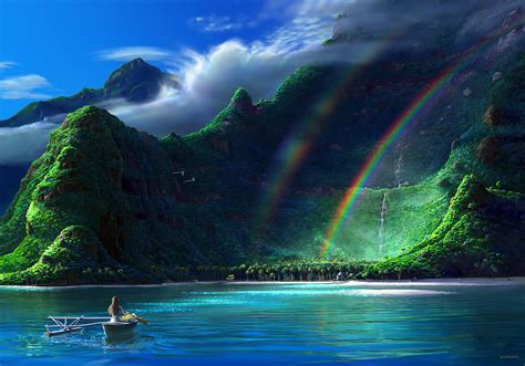 Rainbow Over Mountain Wallpaper And Background 1600x1118 Id676191
