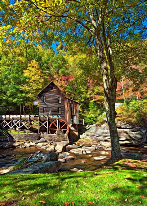 Autumn Mill 2 Paint Photograph By Steve Harrington Fine Art America