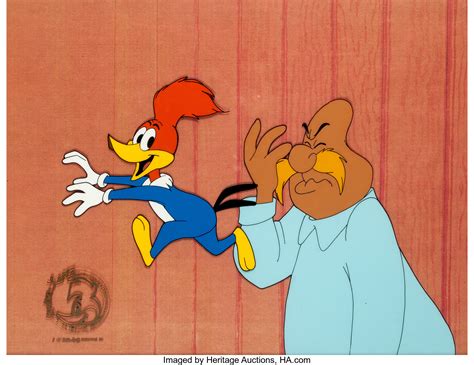 The Woody Woodpecker Show Woody And Wally Walrus Production Cel Lot