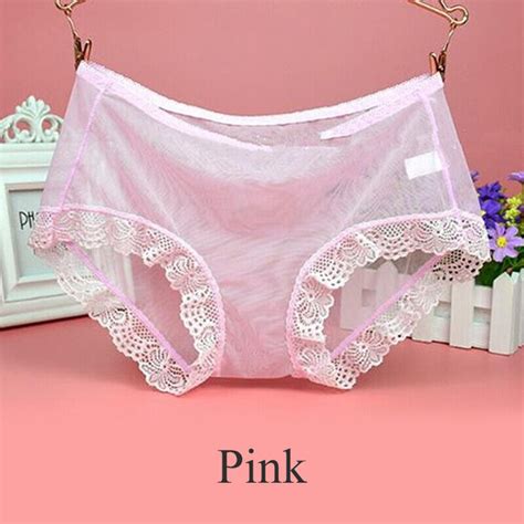 womens sheer panties see through lace mesh knickers underwear briefs lingerie ebay