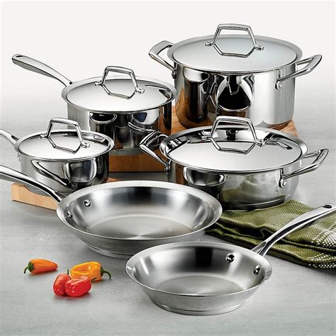 Check spelling or type a new query. Tramontina Gourmet Prima 10-Piece Cookware Set Stainless ...
