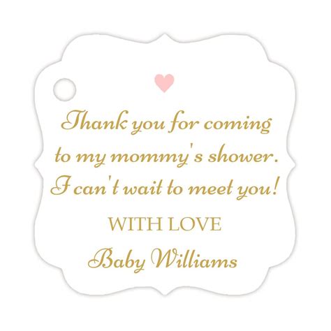 Go straight here for more baby related pages to complement baby shower thank you sayings such as baby shower you might like to use baby quotes if you are attending a baby shower. Baby shower thank you tags | Dazzling Daisies