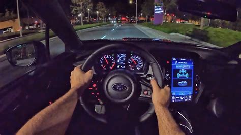 2022 Subaru Wrx Limited Manual Pov Night Drive 3d Audioasmr Youtube