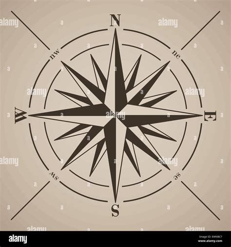 Nautical Star Compass Stencil