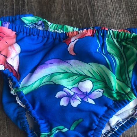 1980s tropical bikini bottoms gem