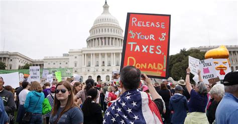 Tax March Protests Demand Release Of Trump S Tax Returns Cbs News
