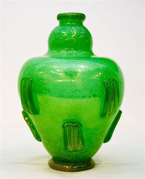 Murano Glass Amphora Pulegoso Vase By Napoleone Martinuzzi For Venini At 1stdibs Pulegoso Glass