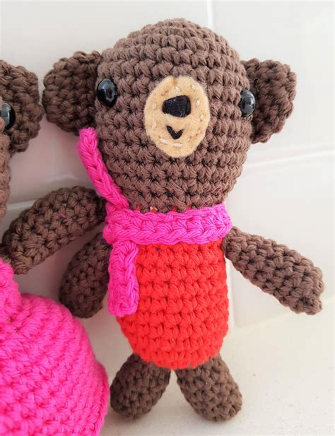 Hand Crocheted Set of Bears