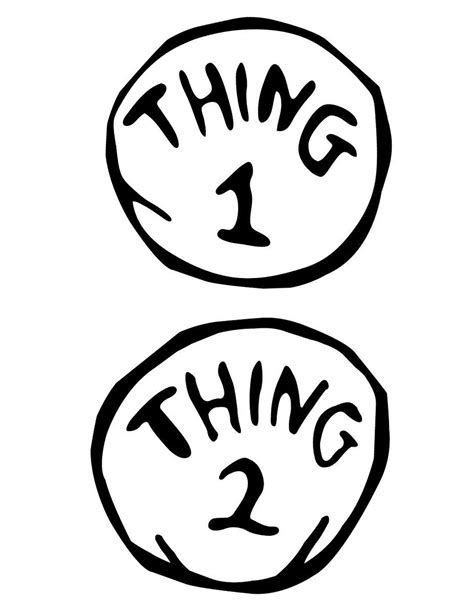 Thing 1 And Thing 2 Printable Free Download On Clipartmag