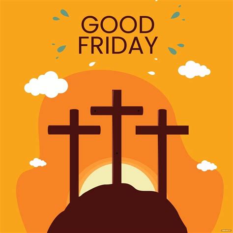 Good Friday Three Crosses Vector In Illustrator Svg  Eps Png
