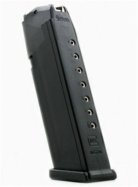 Glock 17 Magazine Genuine Glock 17 9mm 10 Round Polymer Mag Mf10017