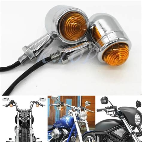 Aliexpress Com Buy 2X Chrome Bullet Mini Heavy Duty Motorcycle LED