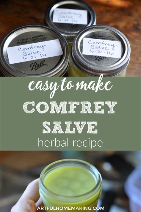 Learn How To Make Your Own Comfrey Salve With This Simple Diy Recipe