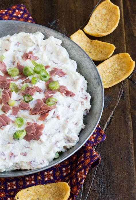 Easy Chipped Beef Dip Serve It Hot Or Cold Garnish With Lemon