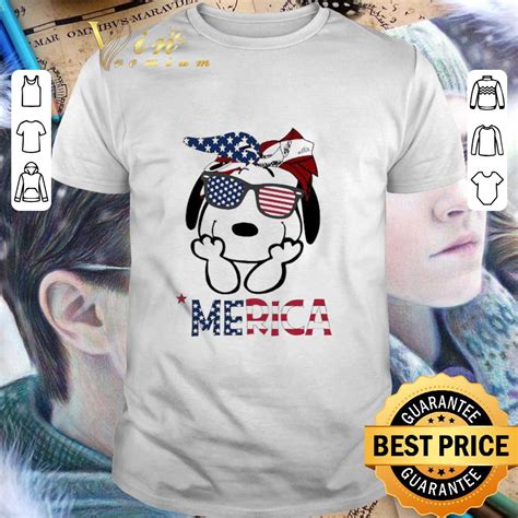 Snoopy ‘merica American Flag 4th Of July Independence Day Shirt Hoodie