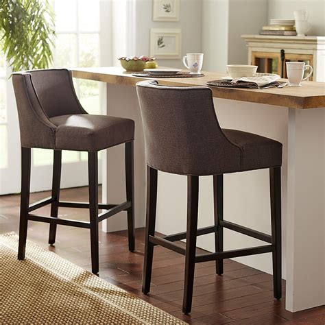 It may not seem like a big deal, but having your kitchen island match the height of your countertops can be especially pleasing to the eye, as well as make for easy transitions of food and supplies from counter to counter. Eva Ash Bar Stool in 2020 | Bar stools with backs, Bar ...