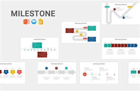 Milestone Template For Powerpoint Slides And Keynote