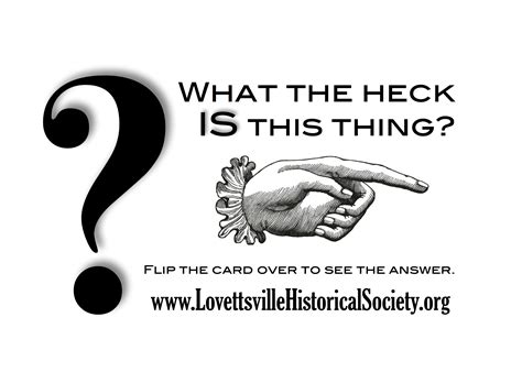 “what The Heck” Guessing Game Goes To The Lovettsville Library 2018