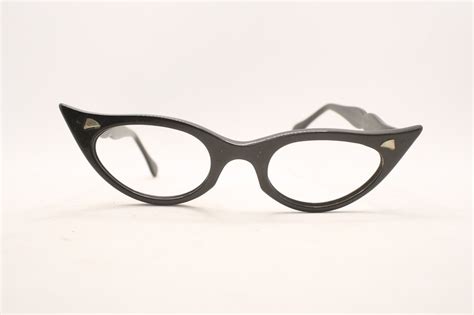vintage black cat eye glasses vintage eyewear retro glasses etsy vintage eyeglasses frames