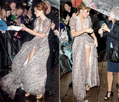 Emma Watsons Marilyn Moment Dress Flies Up Exposes Underwear On