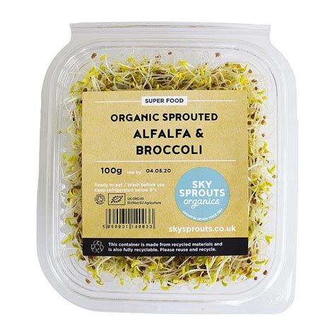 Sky Sprouts Organic Alfalfa And Broccoli Sprouts 100g Garage Whole Foods