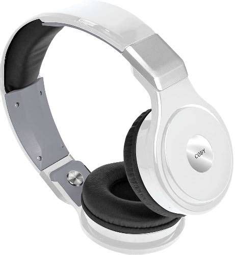 Coby Chbt 700 Wht Pivot Wireless Stereo Bluetooth Headphones White