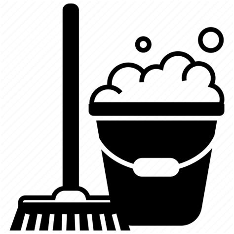 Cleaning Mop Soap Bucket Soapy Water Icon Download On Iconfinder