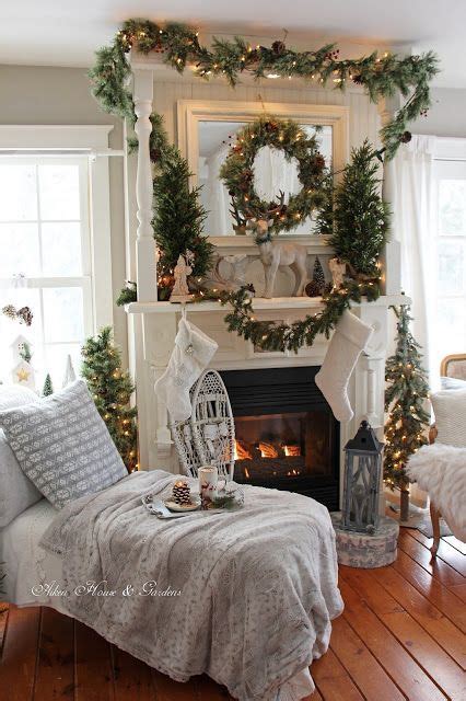Rustic Woodland Christmas In Our Bedroom Aiken House And Gardens